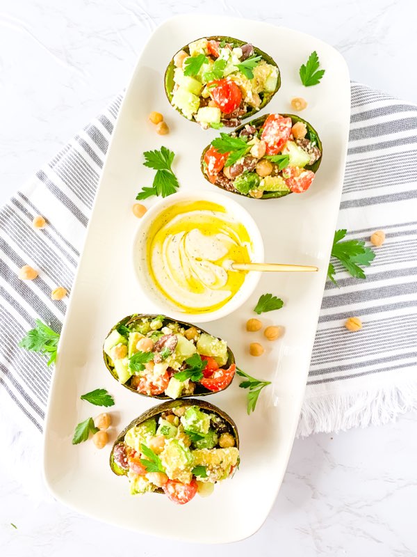 Greek Stuffed Avocados
