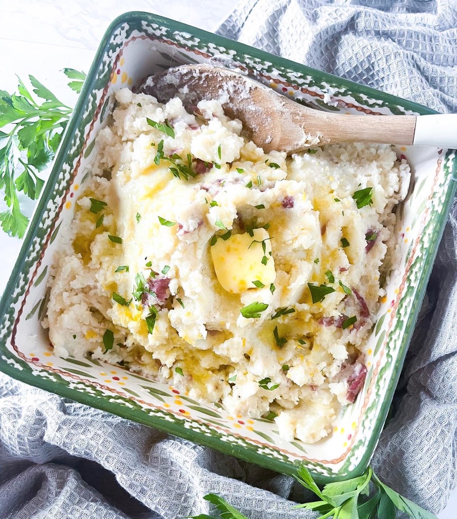 Instant Pot Garlic Smashed Potatoes